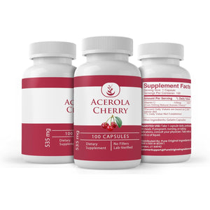Pure Original Ingredients Acerola Cherry, (100 Capsules) Always Pure, No Additives or Fillers