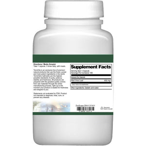 Terravita Red Vine Leaf (Vitis Vinifera) - 450 Mg (100 Capsules, ZIN: 511411)