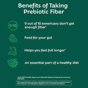 Benefiber Daily Prebiotic Fiber Supplement Powder for Digestive Health, Unflavored -124 Teaspoons (8.7 Ounces)