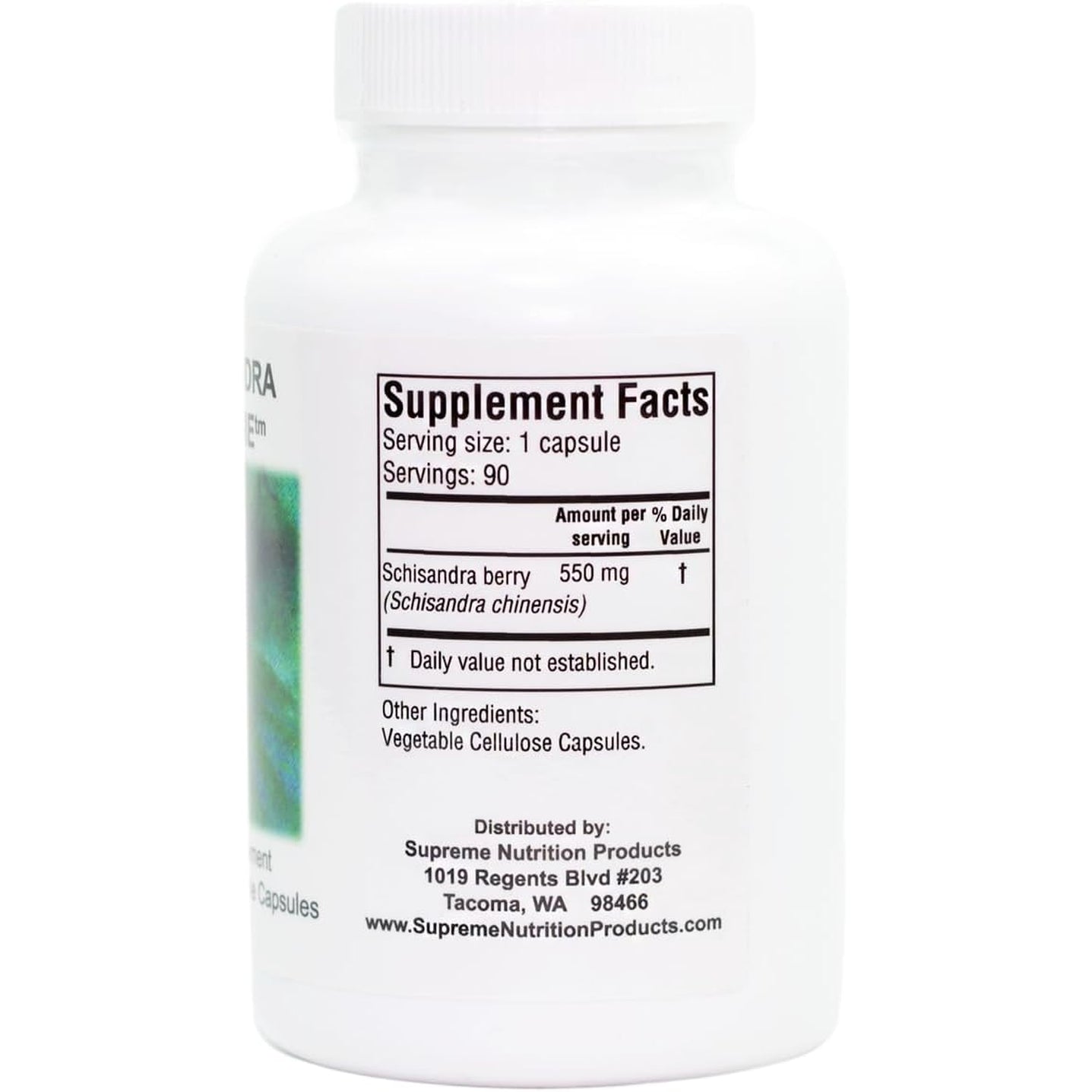 Supreme Nutrition Schisandra Supreme, 90 Pure Schisandra Fruit Vegetarian Capsules