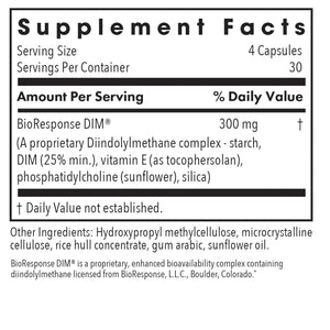 ARG DIM Enhanced Delivery System - Supports Estrogen Metabolism - Delivers 300 Mg Bioavailable Diindolylmethane Complex - Vegetarian & Soy-Free - 30 Servings - 120 Capsules