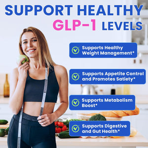 GLP-1 Supplement, Natural GLP 1 Booster Drink Mix for Weight Loss, Appetite Control and Metabolism Boost Support, Contains Yerba Mate, Garcinia Cambogia, Berberine (Raspberry Lemonade Flavor)