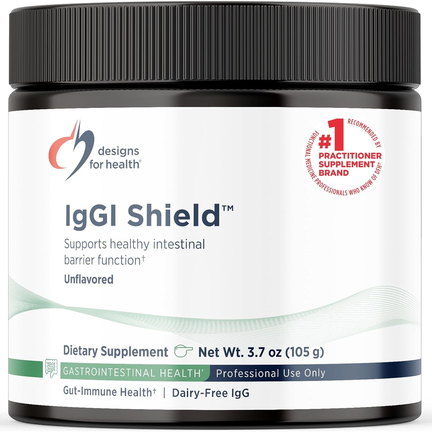 Designs for Health Iggi Shield Powder - Dairy-Free Imunoglobulin Igg Supplement, SBI with N-Acetyl-Glucosamine - Supports Healthy Intestinal Barrier Function (3.7Oz / 30 Servings)