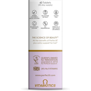 Perfectil Vitabiotics Multivitamin | Hair Growth and Thickening Formula | Supports Thicker, Healthy Hair | Vitamin D, E, Collagen, Biotin, and More