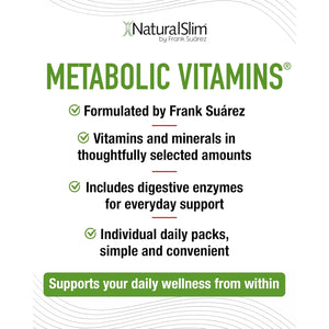 Naturalslim Metabolic Vitamins, Multivitamin for Women & Men, Supports Energy, Metabolism & Nutrient Absorption with Digestive Enzymes, Womens Multivitamin with B-Complex & Niacin 1 Pack