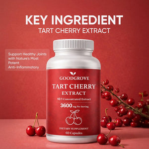 Good Grove Tart Cherry Extract Capsules, Tart Cherry Extract 3600 Mg 10:1, Vegan Non-Gmo Dietary Supplement, 60 Capsules