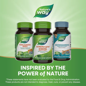 Nature'S Way Adrenergize, Adrenal Support*, No Gluten, 50 Capsules (Packaging May Vary)