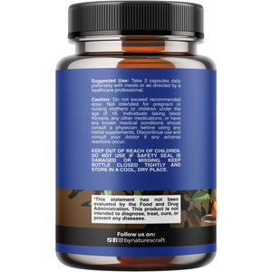 Diosmin Hesperidin 1000Mg Complex for Adults - Bitter Orange Supplement for Varicose Veins Support, Leg & Feet Blood Health - Diosmin & Hesperidin Supplements from Citrus Aurantium - 60 Count
