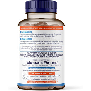 Wholesome Wellness Organic Raw Probiotics 100 Billion CFU, Dr Formulated for Women and Men, Complete Adult Supplement with Prebiotics and Digestive Enzymes; 30 Capsules, Shelf Stable