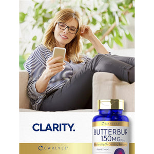 Carlyle Butterbur Supplement 150 Mg | 180 Capsules | PA Free Root Extract | Petasites Hybridus | Non-Gmo and Gluten Free