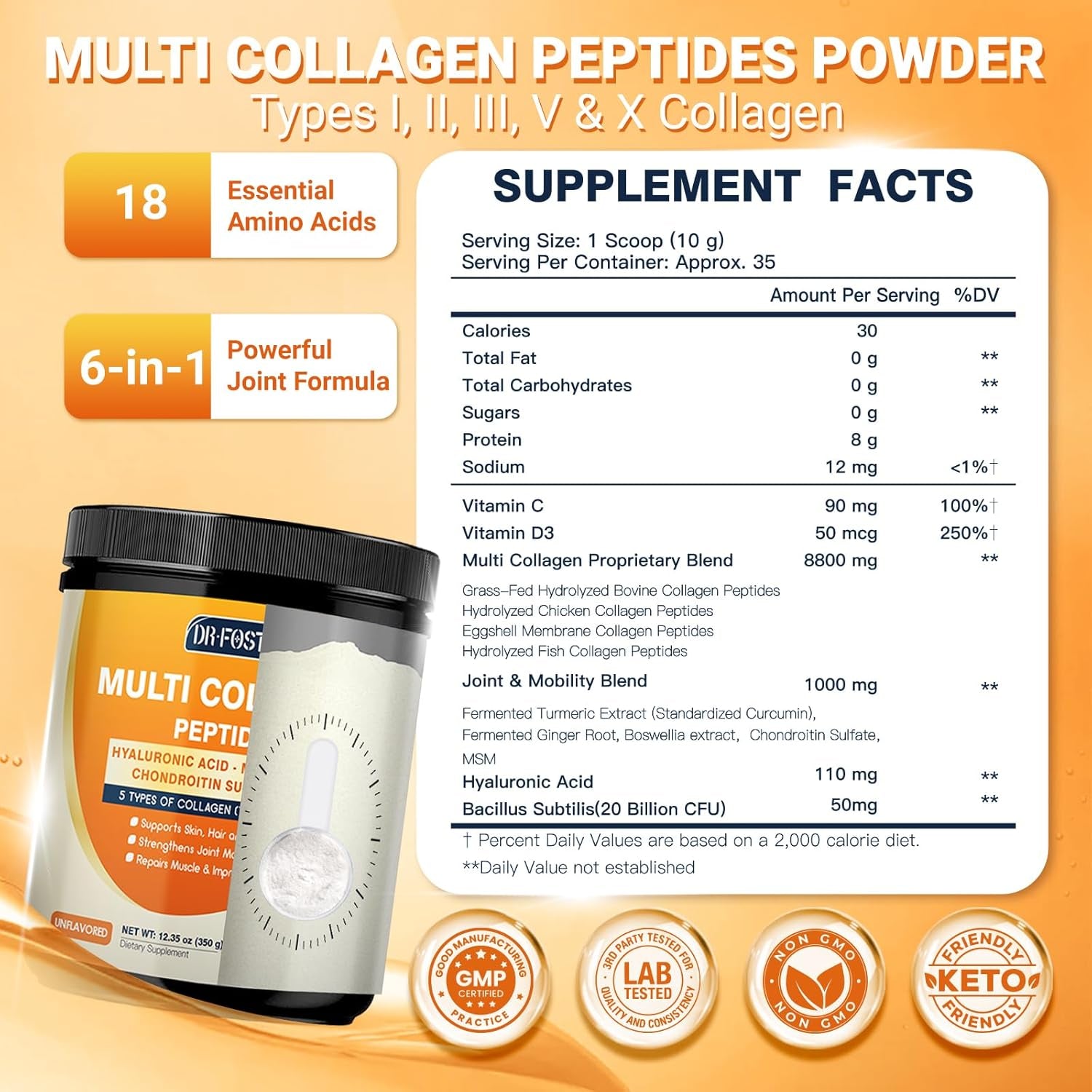 DRFOSTER Joint Collagen Peptides