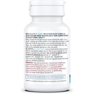 KAPPA NUTRITION Sleep 5, Sleep Aid, 5Mg of Melatonin, 60-Day Supply, Non-Habit Forming Vegan Capsules Natural Ingredients for Easier Bedtime, Herbal Supplement, Valerian Root, Chamomile Non-Gmo