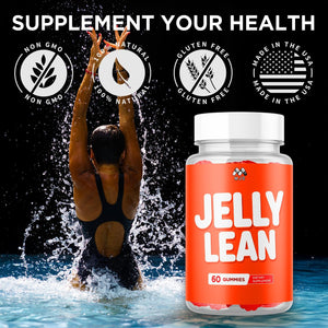 Jelly Lean Gummies, Official Jelly Lean Gummys with All Natural Ingredients, Advanced Jellylean Health and Wellness Vitamin Formula, Maximum Strength Active Lifestyle Multivitamin Support (60 Gummies)