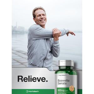 Horbäach Boswellia Serrata Extract Capsules | 120 Count | Herbal Supplement | Non GMO, Gluten Free