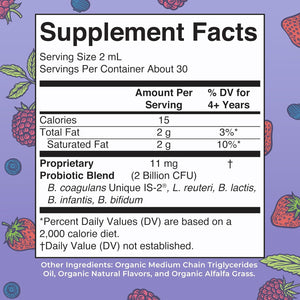 MARYRUTH'S Organics Kids Very Berry Liquid Probiotic, 2 FZ