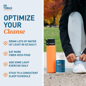 Dr. Tobias Colon Cleanse - Constipation Relief & Gut Health Support for Women & Men | 14 Day Colon Cleanser for a Gentle Colon Detox & Gut Flush - 28 Capsules (1-2 Daily)