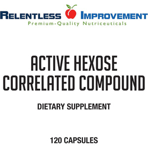 Active Hexose Correlated Compound Natural Immune Support Mushroom Extract Blend 120Ct Support for Viral, NK Cell & Immune Boost, Compare to AHCC