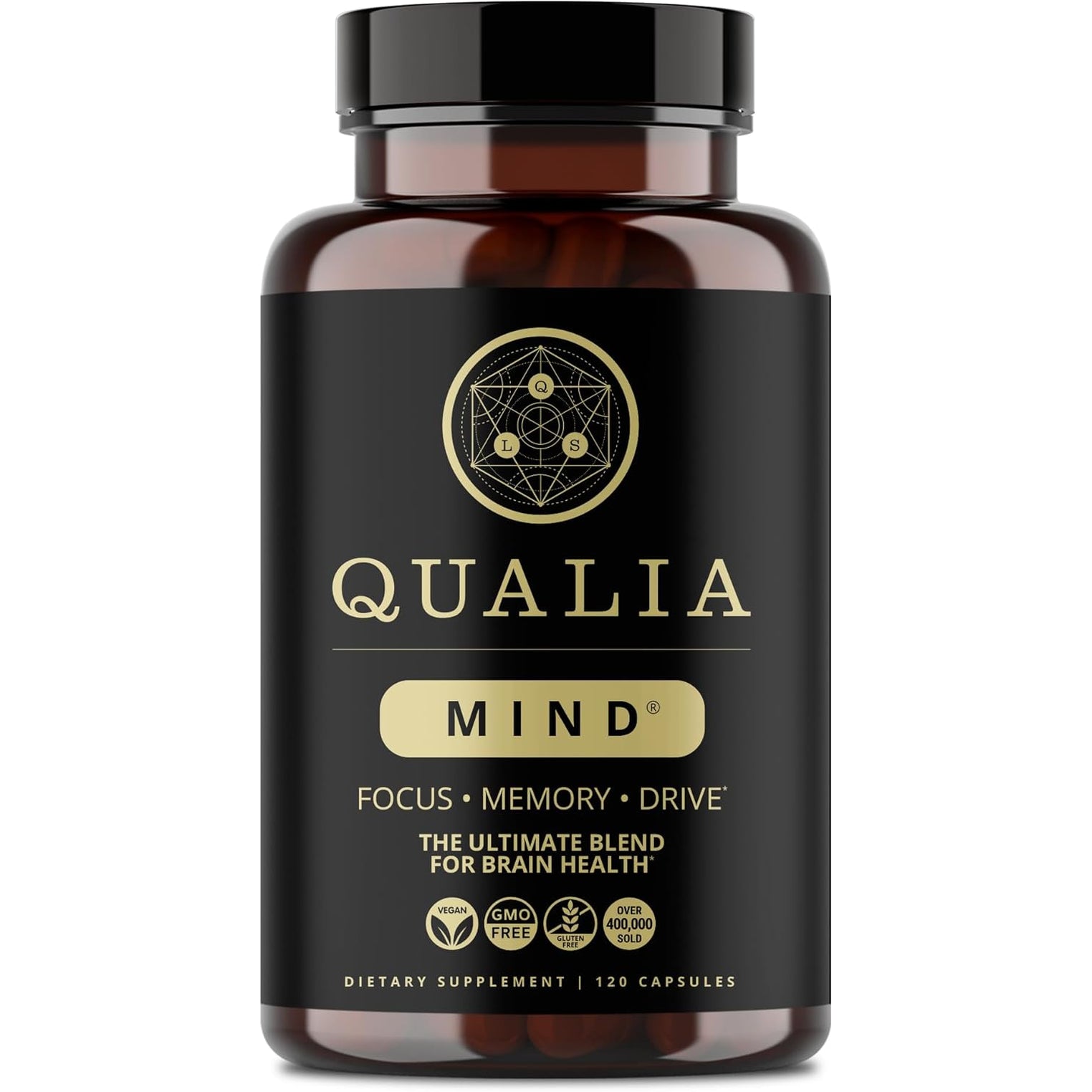 Qualia Mind | the Ultimate Blend for Brain Health* | Doctor-Formulated Nootropic to Fuel Focus & Concentration* | Supports Long Term Brain Health| Maintain Drive & Productivity