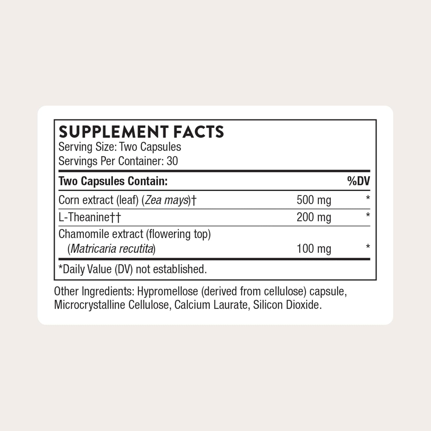 THORNE - Deep Sleep Complex - All-Natural Sleep Supplement - Supports Sleep Quality & All Phases of the Sleep Cycle* - with L-Theanine, Chamomile & Maizinol - Third-Party Certified - 60 Capsules