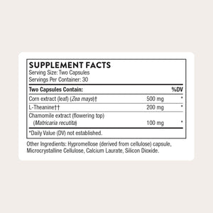 THORNE - Deep Sleep Complex - All-Natural Sleep Supplement - Supports Sleep Quality & All Phases of the Sleep Cycle* - with L-Theanine, Chamomile & Maizinol - Third-Party Certified - 60 Capsules