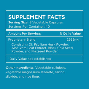 Pure for Men Original Vegan Cleanliness Stay Ready Fiber Supplement | Helps Promote Digestive Regularity | Psyllium Husk, Aloe Vera, Chia Seeds, Flaxseeds | Proprietary Formula | 120 Vegan Capsules