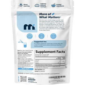 Micro Ingredients Marine Collagen Protein Powder, 1 Pound | Wild Caught Fish Source | Hydrolyzed Peptides | Unflavored, Keto, & Paleo Friendly | Easy to Mix, Non-Gmo