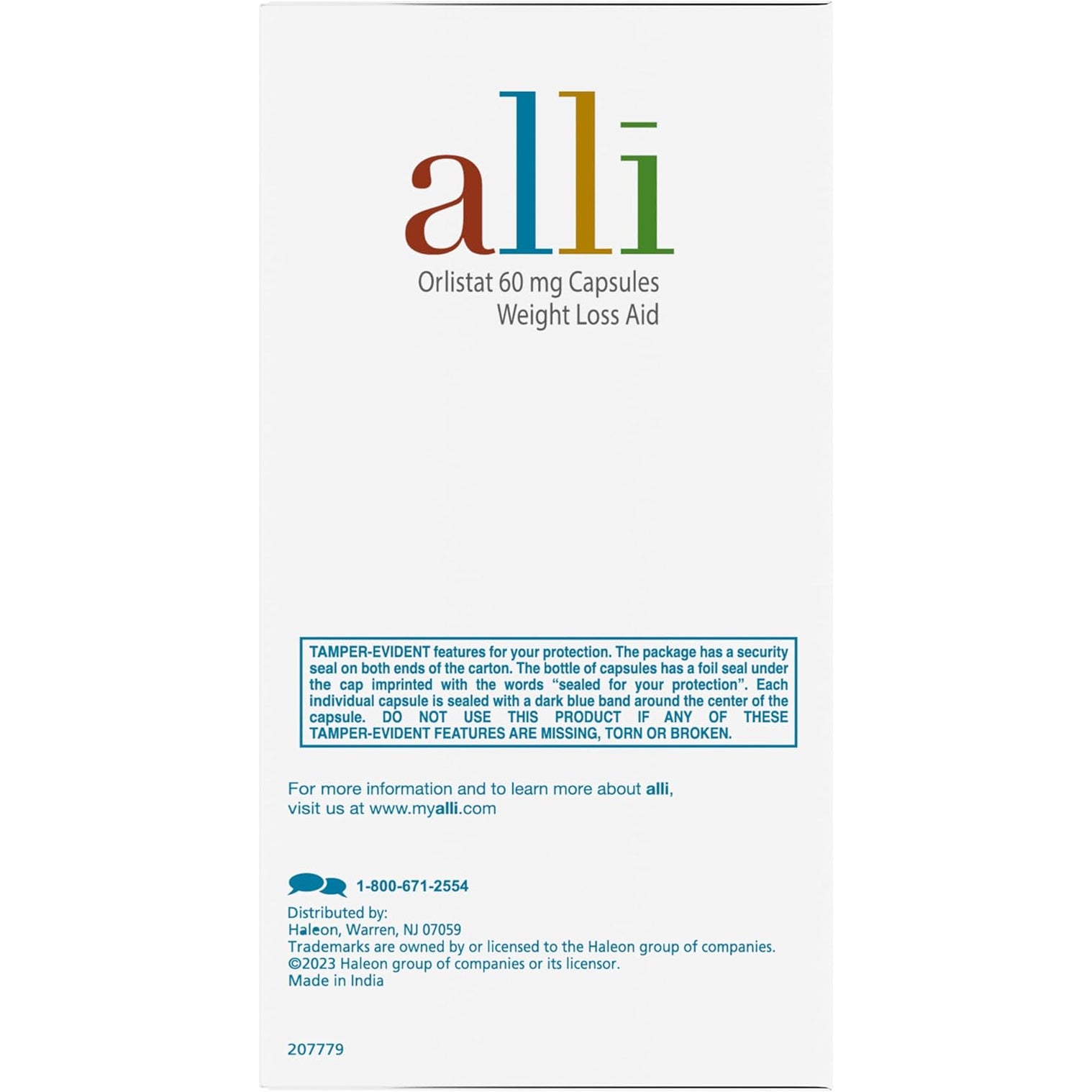 Alli Diet Weight Loss Supplement Pills, Orlistat 60Mg Capsules Starter Pack, Non Prescription Weight Loss Aid, 60 Count(Pack of 1)