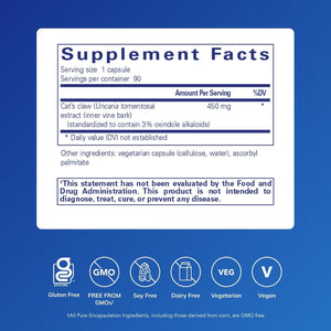 Pure Encapsulations Cat'S Claw | Supplement to Support Joints, Immune and Cardiovascular Systems, and Gastrointestinal Health* | 90 Capsules