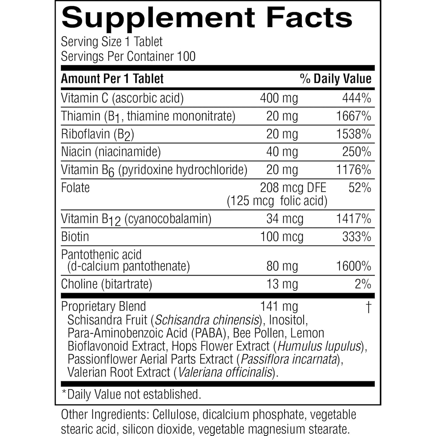 Nature'S Sunshine Nutri-Calm- Herbal Stress Relief Supplement for Natural Relief, Mood Support and Boost, Nervous System Support - 100 Count