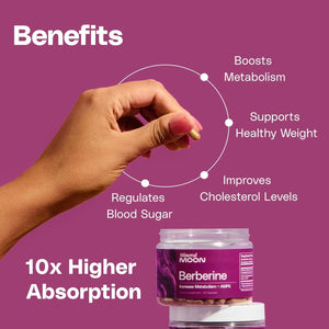 Premium Berberine Supplement Body Composition, 60 Capsules - with Cissus Quadrangularis & Berberine Phytosome - Supports Overall Wellness