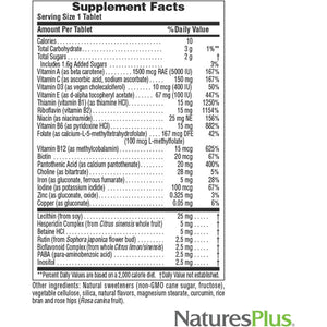 Naturesplus Adult'S Chewable, Pineapple Flavor - 90 Tablets - Multivitamin & Mineral - Vegan, Gluten Free - 90 Servings