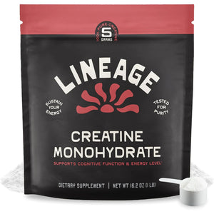 Lineage Provisions Micronized Creatine Monohydrate with Sea Salt - Micronized Creatine Powder for Training & Performance – No Artificial Ingredients – 90 Servings