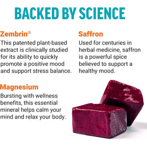 Force Factor Happy Mood, Mood Support and Balance Supplement to Support Happiness, Positivity, and Stress, Made with Magnesium, Saffron, Zembrin, Non-Gmo, Tropical Fruit Flavor, 30 Soft Chews