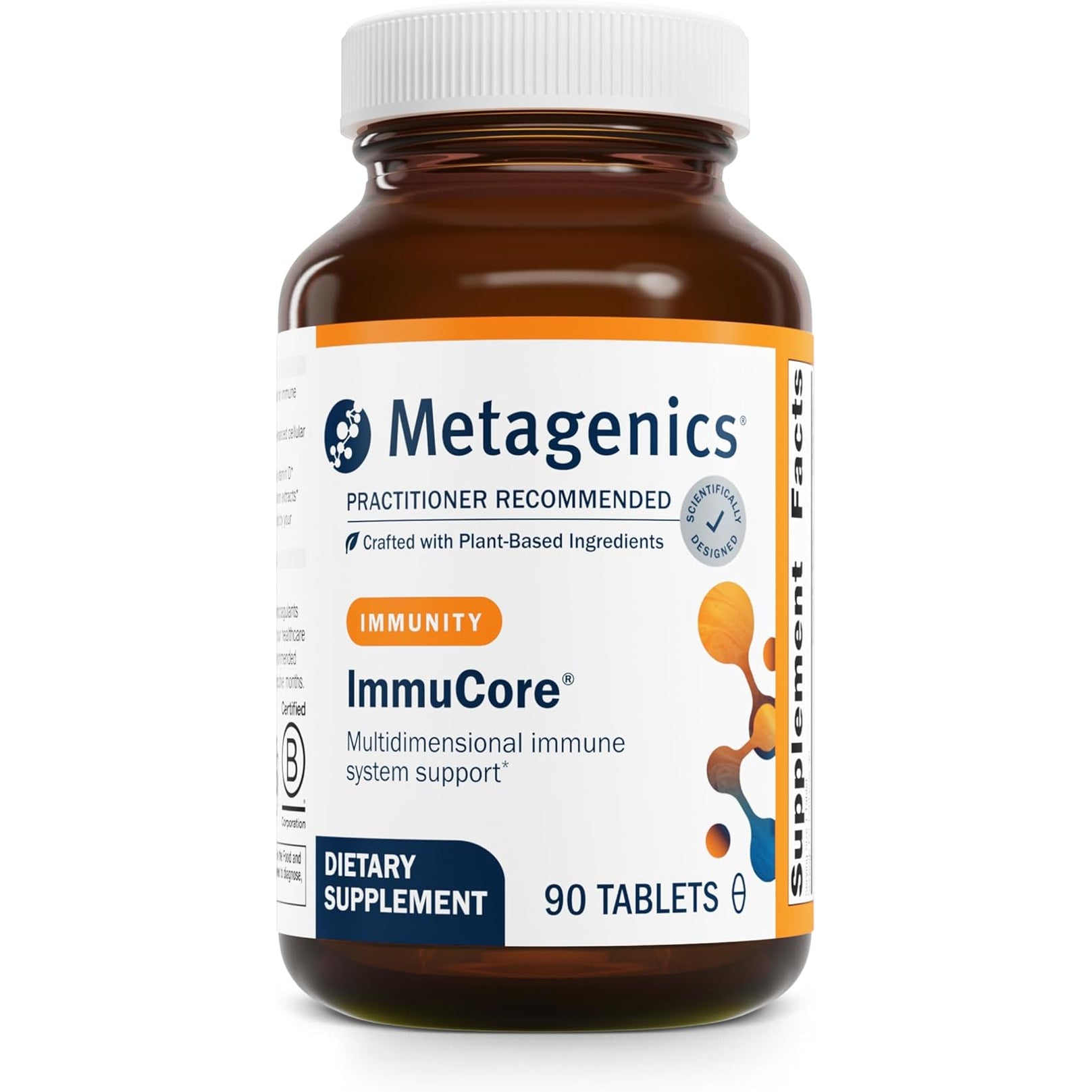 Metagenics Immucore - Immune Support with Vitamins C & D3, Zinc, Selenium & Mushroom Extracts* - Antioxidant & Respiratory Support* - Non‑Gmo, Gluten‑Free - 90 Tablets