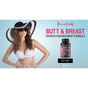 Xtrabody Butt Enhancement and Breast Enlargement Supplement - Estrogen Enhancer - Increases Butt & Breast Size, Reduces Menstrual Symptoms & Provides an Extra Boost of Energy (1 Bottle=30 Capsules)