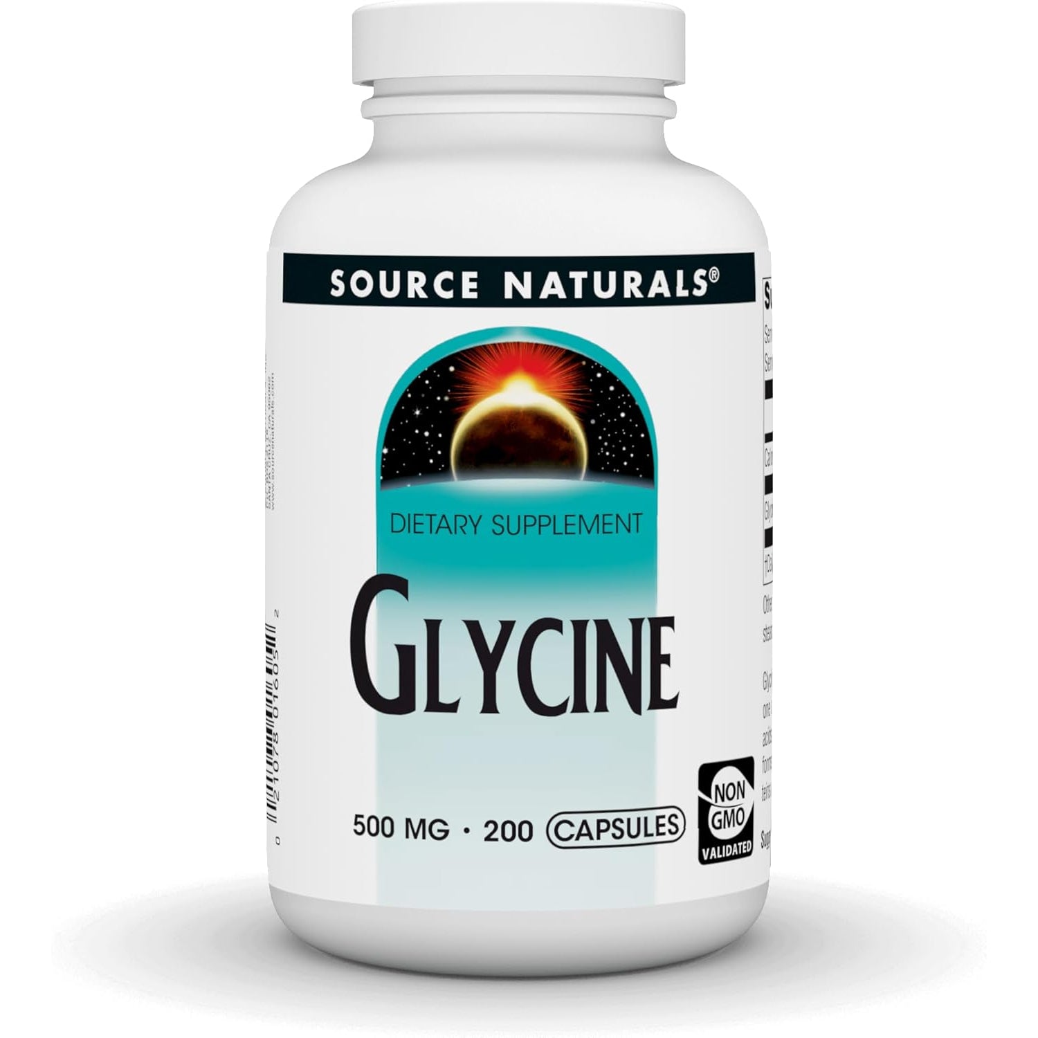 Source Naturals Glycine, Dietary Supplement - 500 Mg - 200 Capsules