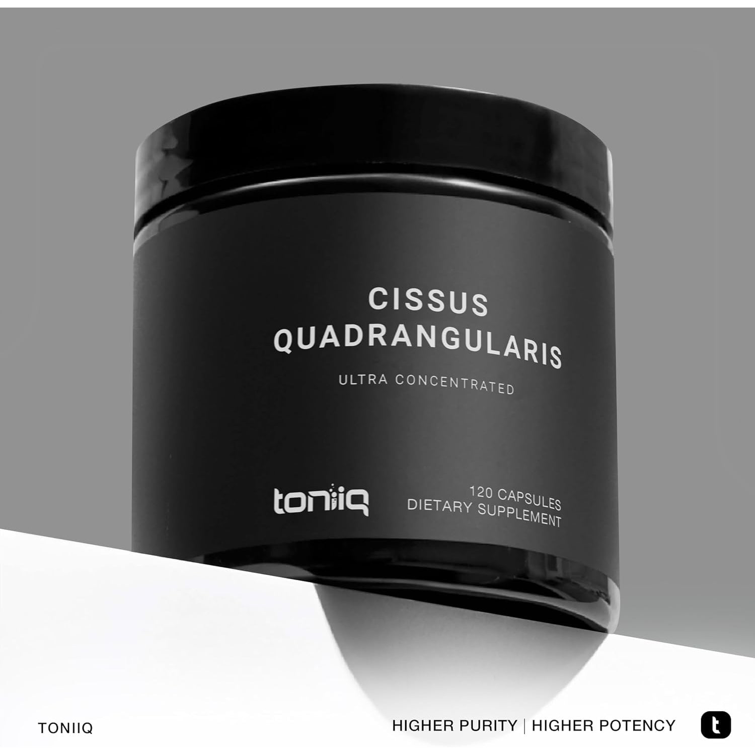 Toniiq Cissus Quadrangularis Capsules - Min. 40% Ketosteroids - Ultra High Strength Tendon and Joint Support Supplement - 1200Mg Concentrated Cissus Extract - Wild Harvested in India - 120 Caps