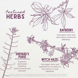 Wishgarden Herbs Flow Stopper Lingering Cycle (Wombstringe) - Plant-Based Herbal Formula W/Shepherd'S Purse & Witch Hazel, Moderates Breatkthrough Bleeding, Blood Flow & Spotting between Cycles, 2Oz
