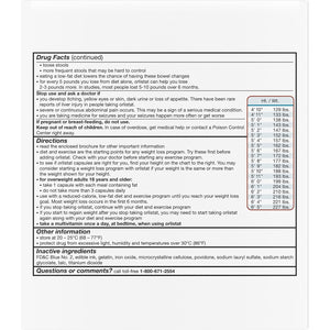 Alli Diet Weight Loss Supplement Pills, Orlistat 60Mg Capsules, 170 Count