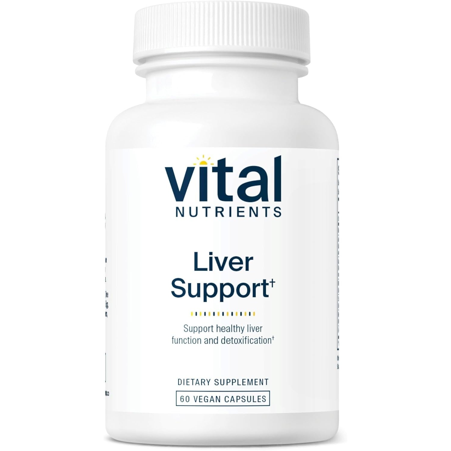 Vital Nutrients Liver Support Milk Thistle and Curcumin - Vegan Supplement - Herbal Combination to Support Healthy Liver Function* - Gluten, Dairy and Soy Free - 60 Capsules