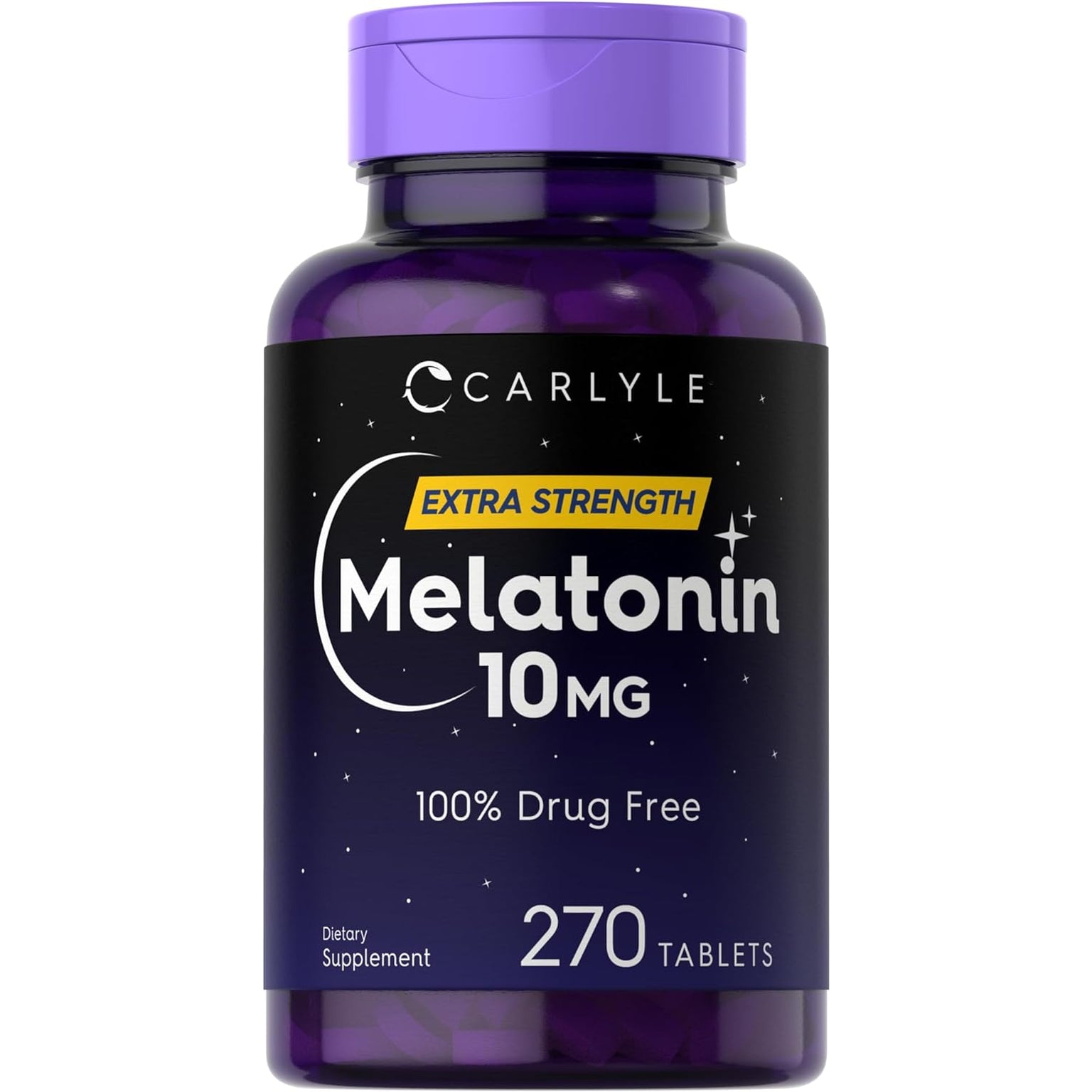 Carlyle Melatonin 10Mg | 270 Tablets | with L-Theanine | Vegetarian, Non-Gmo, Gluten Free Supplement
