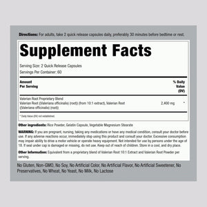 Piping Rock Valerian Root Capsules | 120 Count | Extract Supplement | Herbal Blend | Non-Gmo, Gluten Free Complex