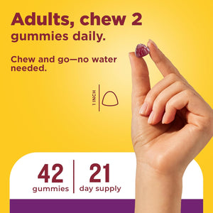 Nature Made Probiotics, Probiotics for Women and Men 8 Billion CFU per 2 Gummies, 42 Probiotic Gummies, 21 Day Supply