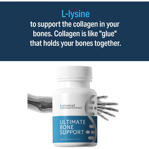 Advanced Bionutritionals – Ultimate Bone Support Supplement, Strontium, Silica, Vitamin K2 and D3, Support Bone Health, Bone Strength, Non GMO, Gluten Free, Dairy Free, Soy Free, Vegan (60 Tablets)