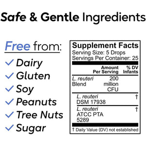 Biogaia Nurture & Grow for Toddlers | Ages 1+ | Liquid Probiotic | Allergen-Free | Triple-Benefit Probiotic for Kids | Digestive Health, Immune Support & Oral Health Protection | 25-Day Supply