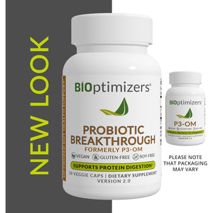 Bioptimizers Probiotic Breakthrough – Lactobacillus Plantarum OM Probiotics & Prebiotics Health Supplement for Gut, Digestive & Immune Support Probiotics for Women Men Elderly– 30 Vegan Capsules
