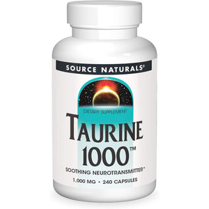Source Naturals Taurine, Soothing Neurotransmitter*, 1000Mg - 240 Capsules
