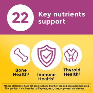 Nature Made Multivitamin for Women 50+ No Iron, Multivitamins for Women 50 Plus, Daily Nutritional Support, Nature Made Multi Vitamins, 90 Tablets, 90 Day Supply