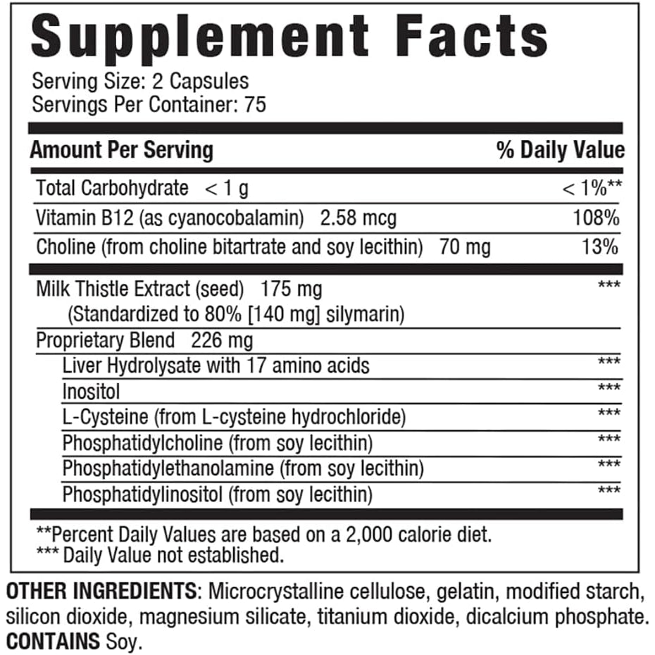 LIVERITE Liver Aid 2-Pack 150 Capsules (Total 300Ct), Supports Healthy Liver Function, Cleansing, Energy and Daily Wellness