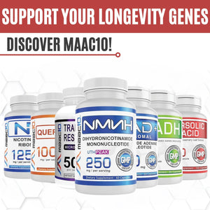 MAAC10 Ursolic Acid 300Mg - Sourced from Rosemary Extract, AMPK & Sirtuin Activator - Third-Party Lab Tested